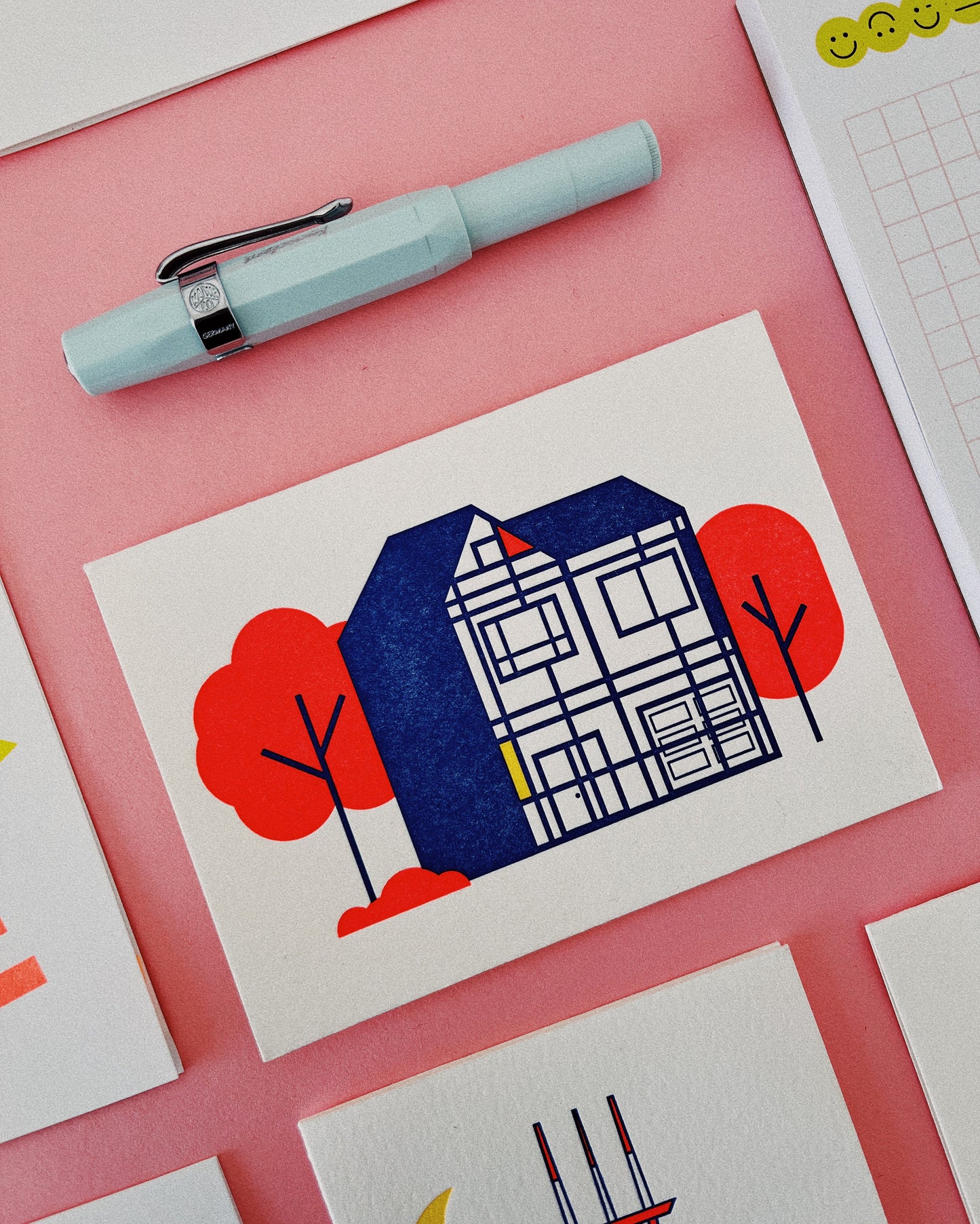 Mondrian House Greeting Card