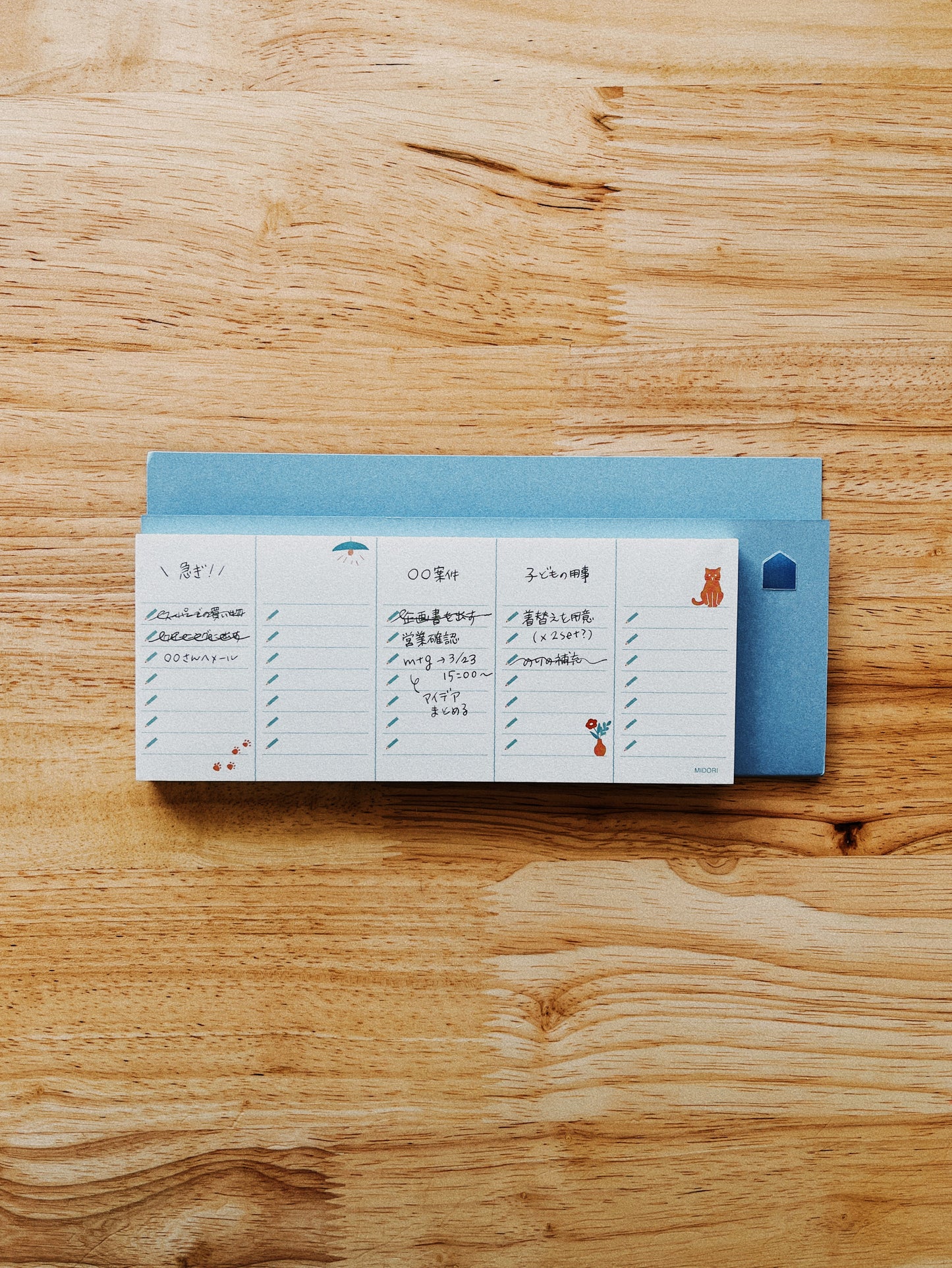 Midori Stand Memo Pad