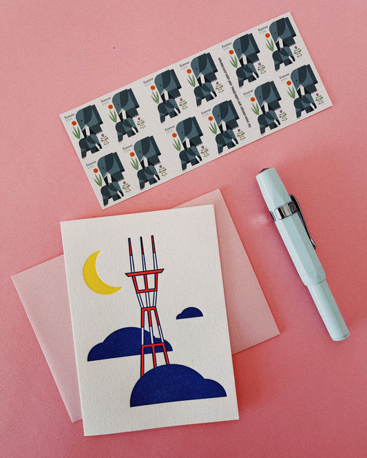 Sutro Tower Greeting Card